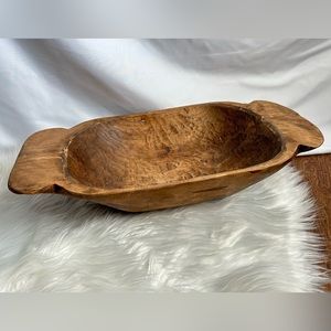 Hand-Hewn Dough Bowl